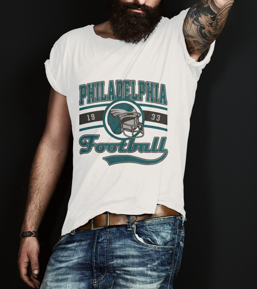 Philadelphia Football 1933 Helmet T-Shirt