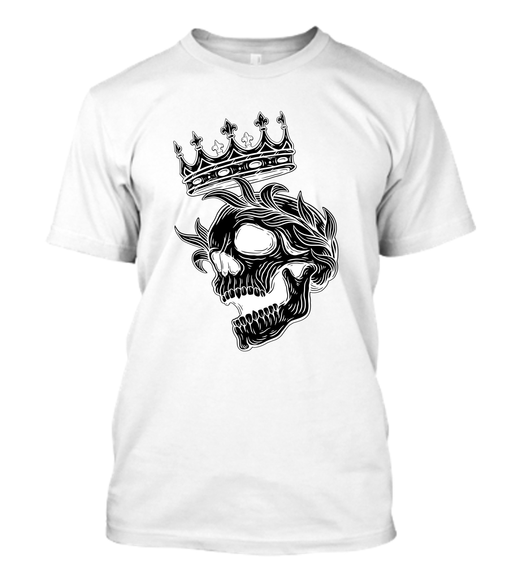 King Skull Crowned With Gothic Royalty T-Shirt