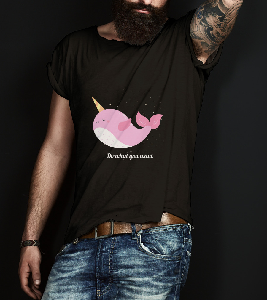 Do What You Want Narwhal Stars T-Shirt