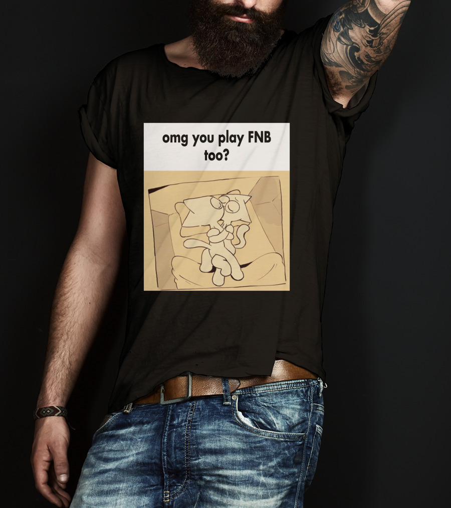 Omg You Play FNB Too Kissing Cartoon Characters In Box T-Shirt