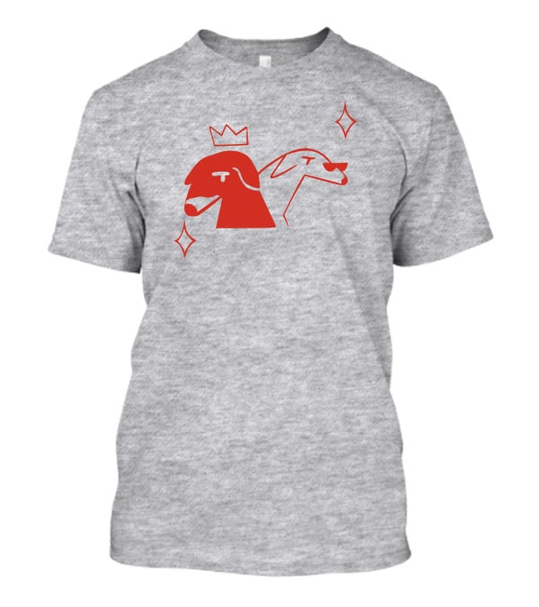 Walter And Betty Crowned Red Dog Duo With Sparkles T-Shirt