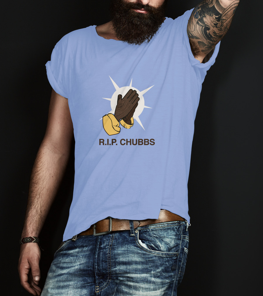 R.I.P. Chubbs Praying Hands T-Shirt