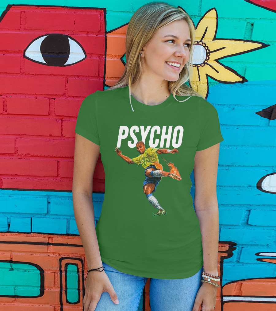 Adriano Psycho Soccer Kick With Flaming Shoe T-Shirt