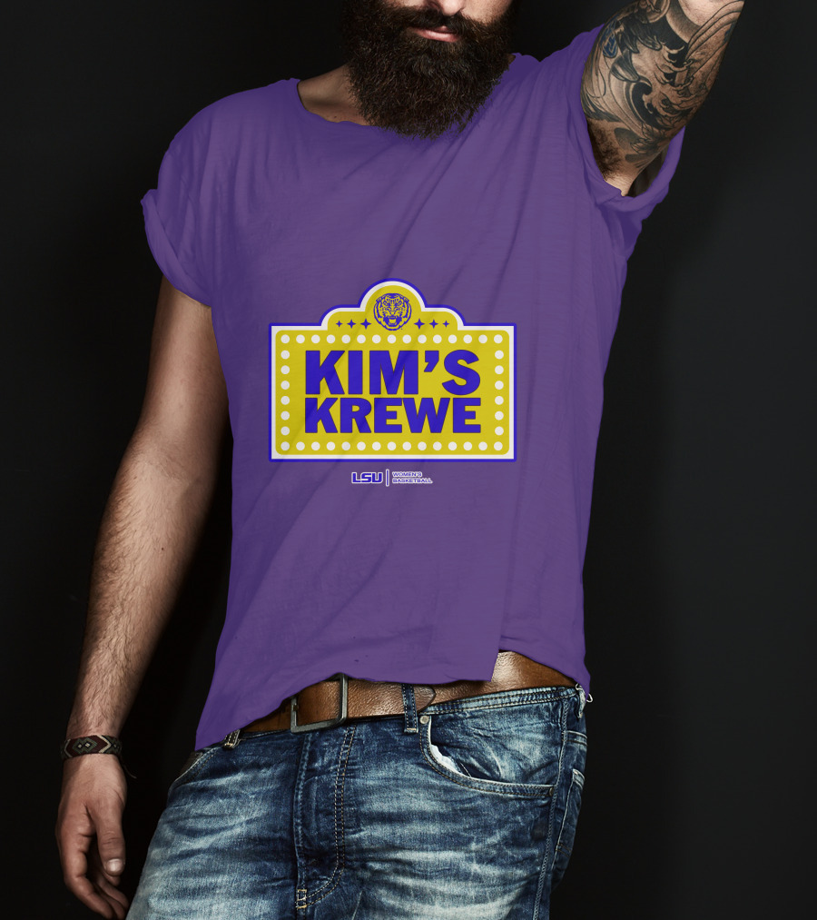 LSU Tigers Women's Basketball Kim's Krewe Featuring Iconic Tiger T-Shirt