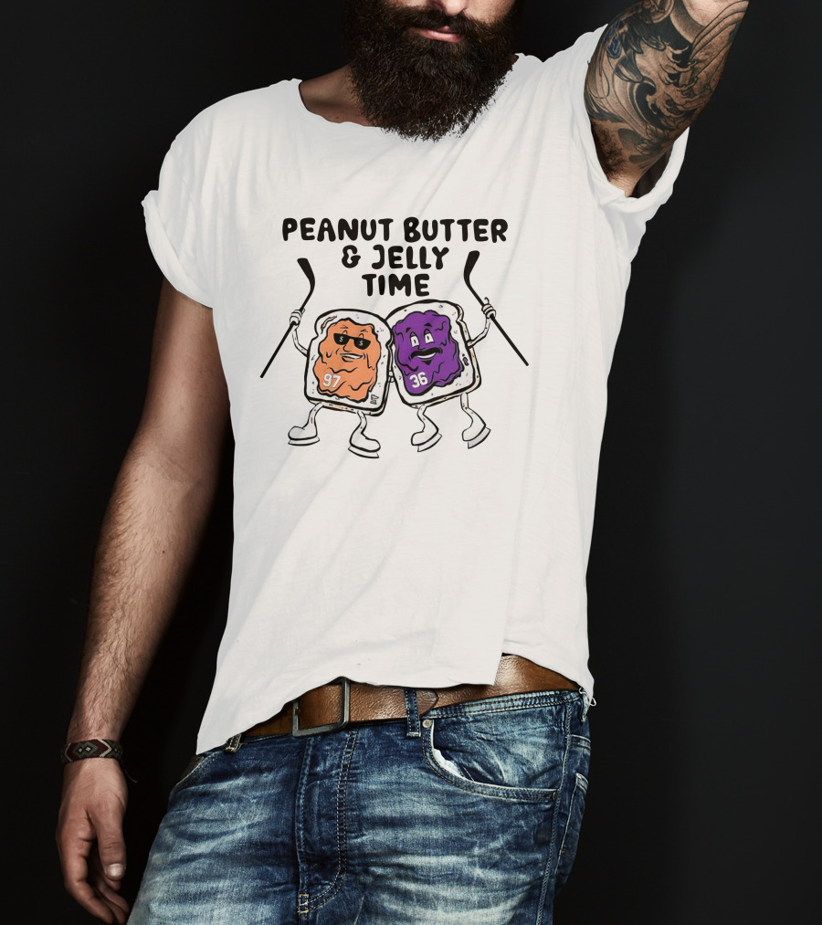 Minnesota Wild Peanut Butter And Jelly Time Hockey Duo 97 36 T-Shirt