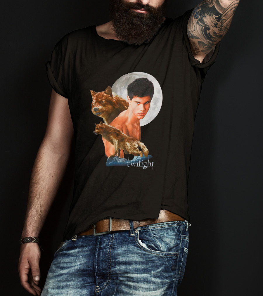 Twilight Jacob Wolf Full Moon Phase T-Shirt
