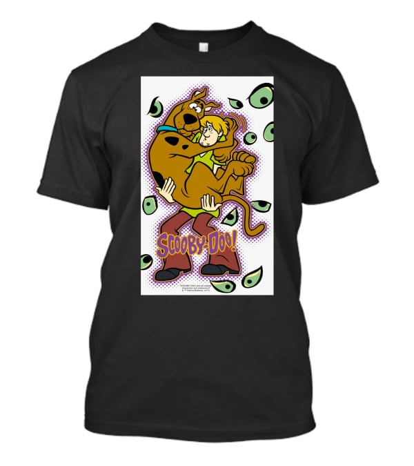 Scooby-Doo Shaggy Hug Surrounded By Eyes T-Shirt