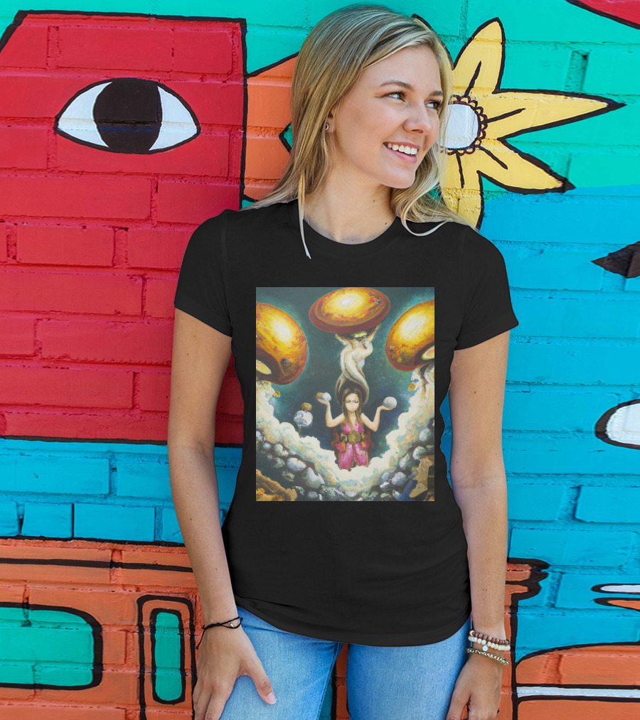 Style Bumble Sea Mushroom Goddess Surreal T-Shirt
