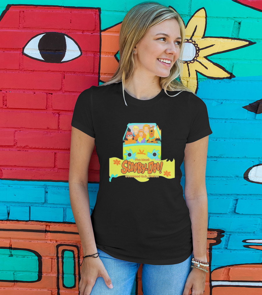 The Most Scooby Doo Obsessed U S States With Mystery Machine And Characters T-Shirt