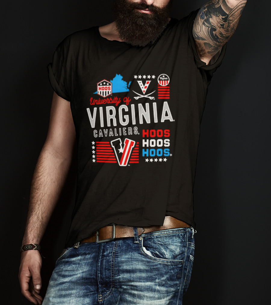 University Of Virginia Cavaliers Hoos Sports Team T-Shirt