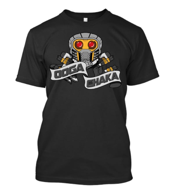 Ooga Chaka Guardians Of The Galaxy Star-Lord Helmet T-Shirt