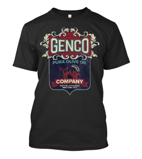Genco Pura Olive Oil Company Mott St Little Italy New York City T-Shirt