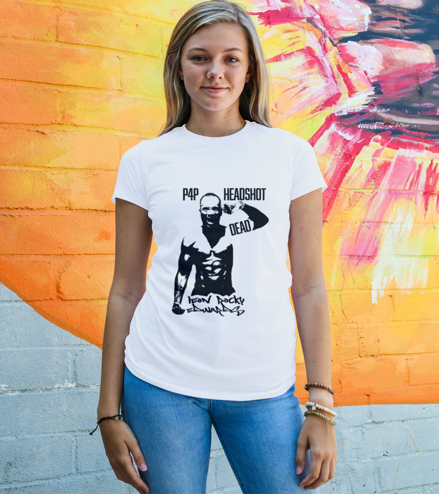 Leon Rocky Edwards P4p Headshot Dead Premium Heavyweight T-Shirt