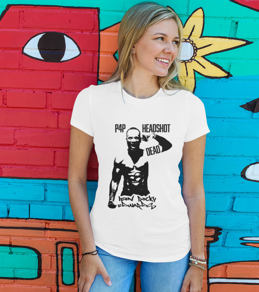 Leon Rocky Edwards P4p Headshot Dead Premium Heavyweight T-Shirt