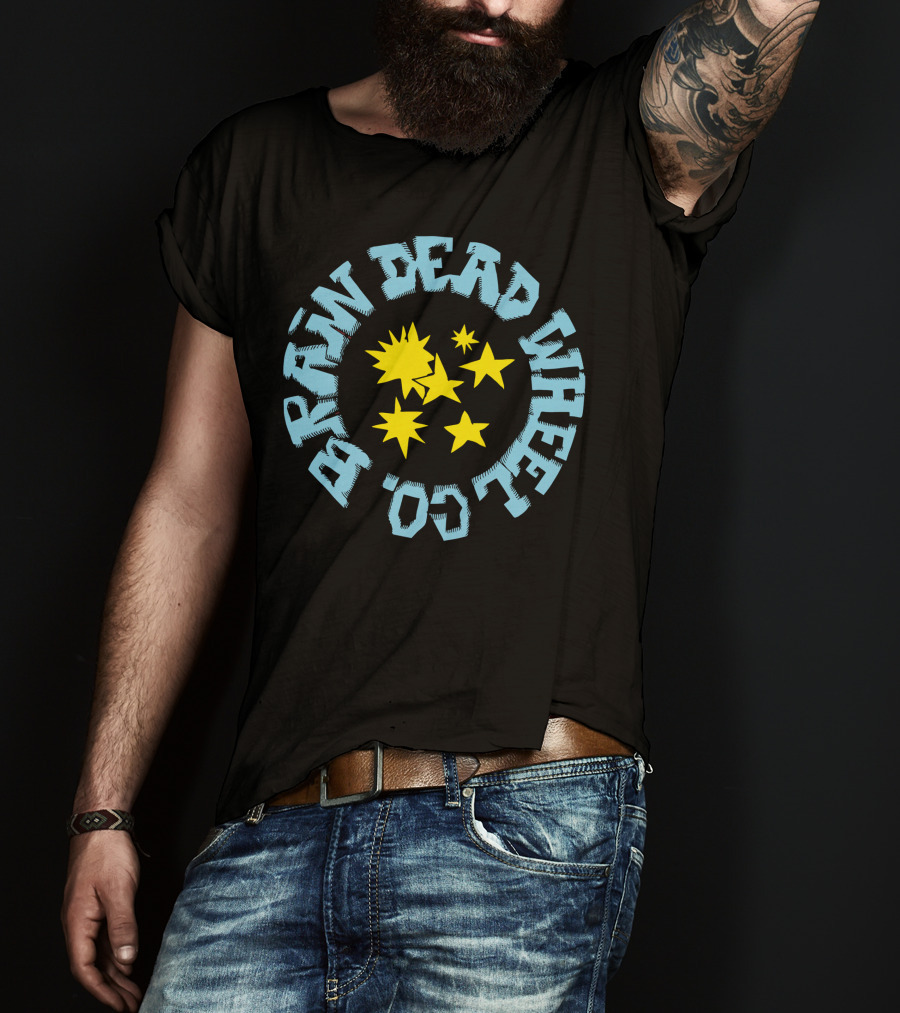 Brain Dead Wheel Co Bold Stars T-Shirt