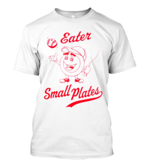 Eater Small Plates Baseball Character T-Shirt