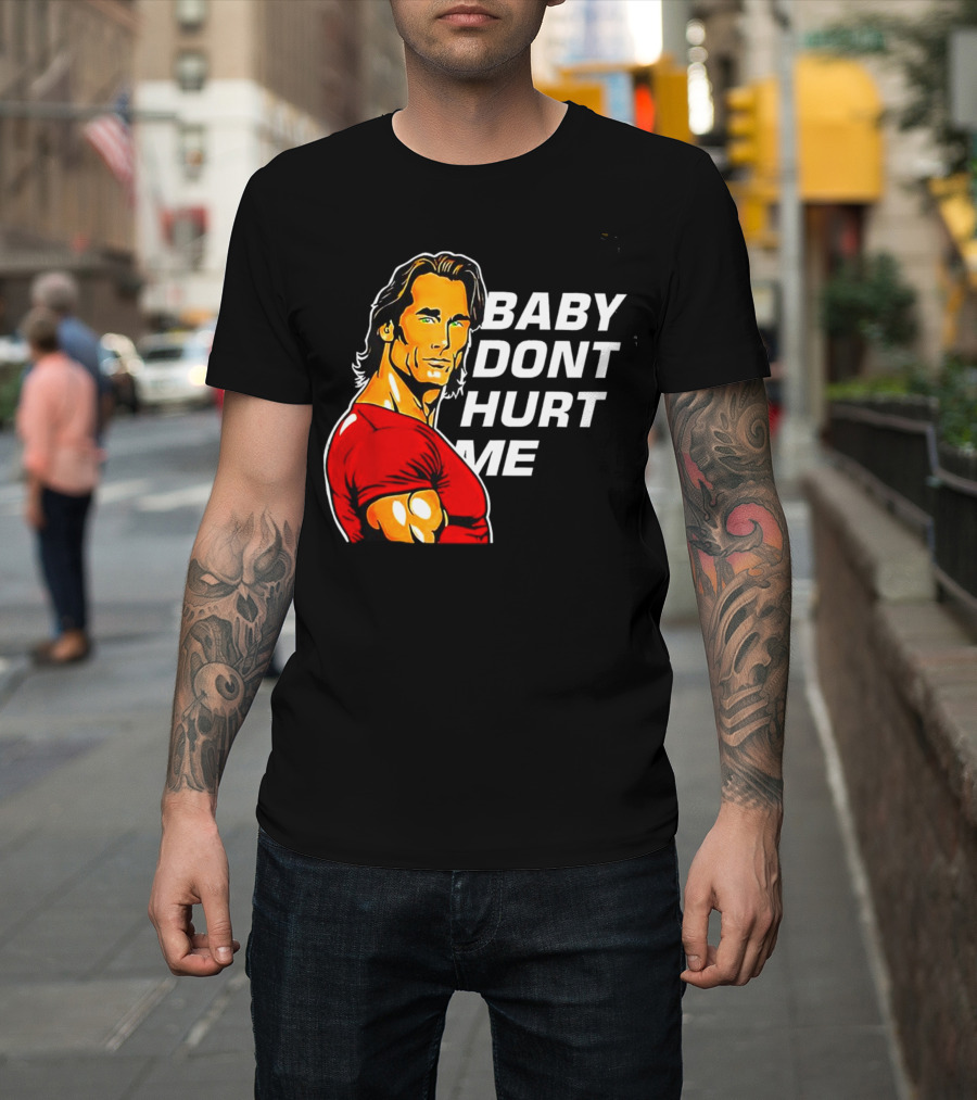 Mike O Hearn Baby Don't Hurt Me Cartoon Red Shirt Comic T-Shirt