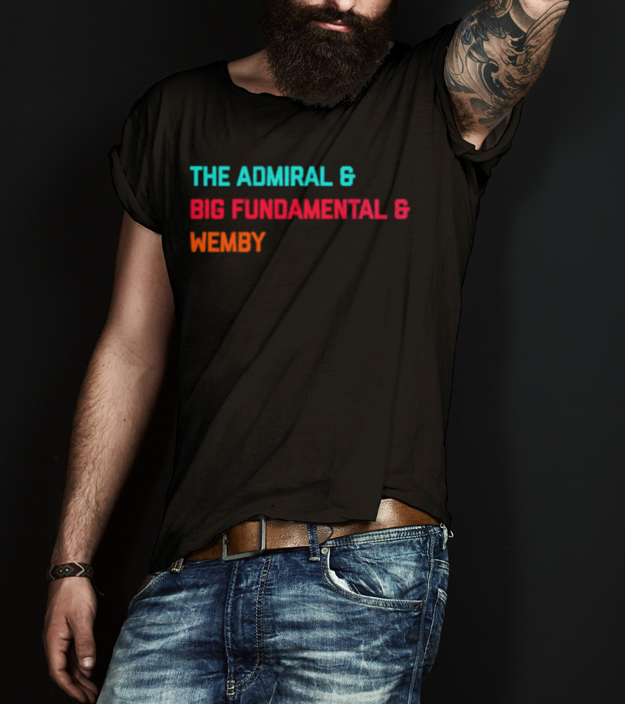 San Antonio Spurs The Admiral Big Fundamental Wemby T-Shirt