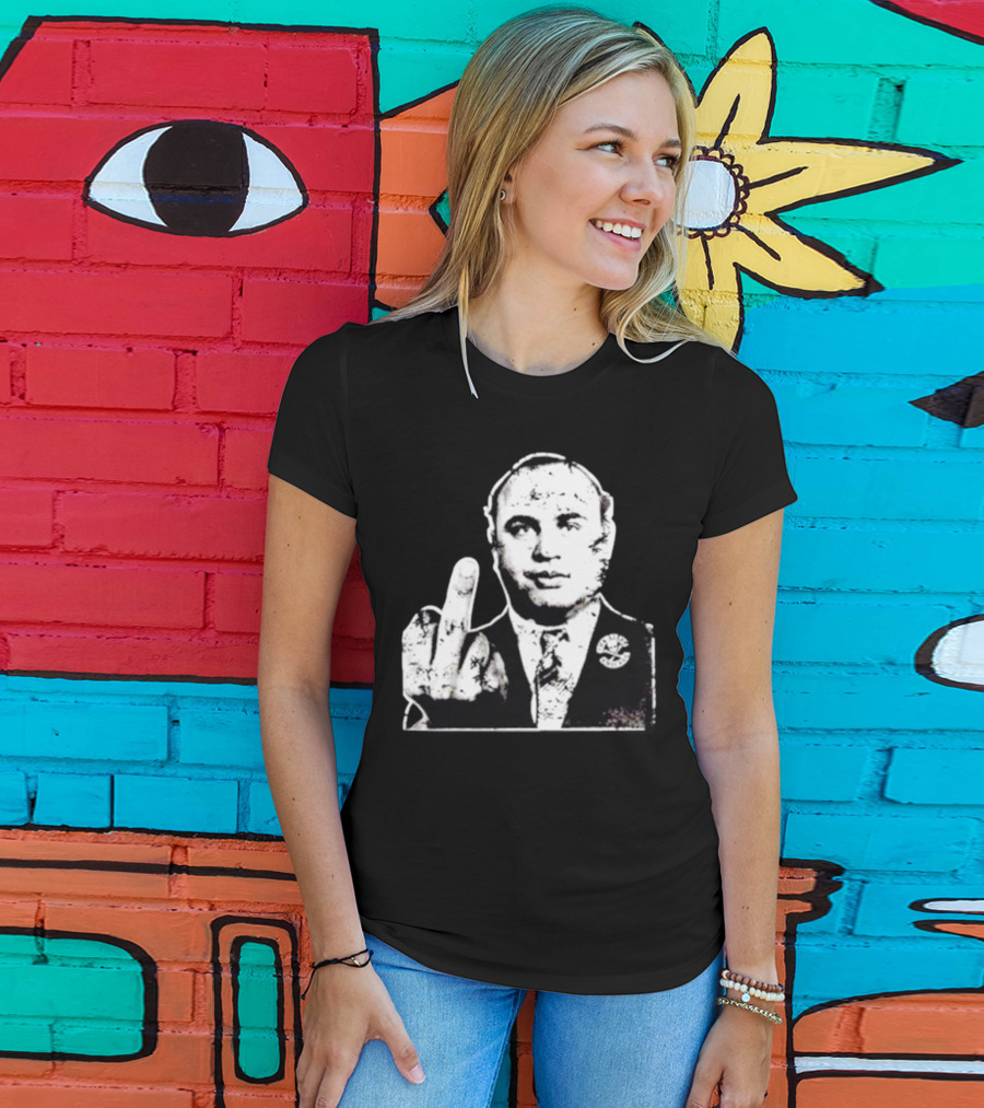 Al Capone Middle Finger Chicago Gangster The Alley T-Shirt