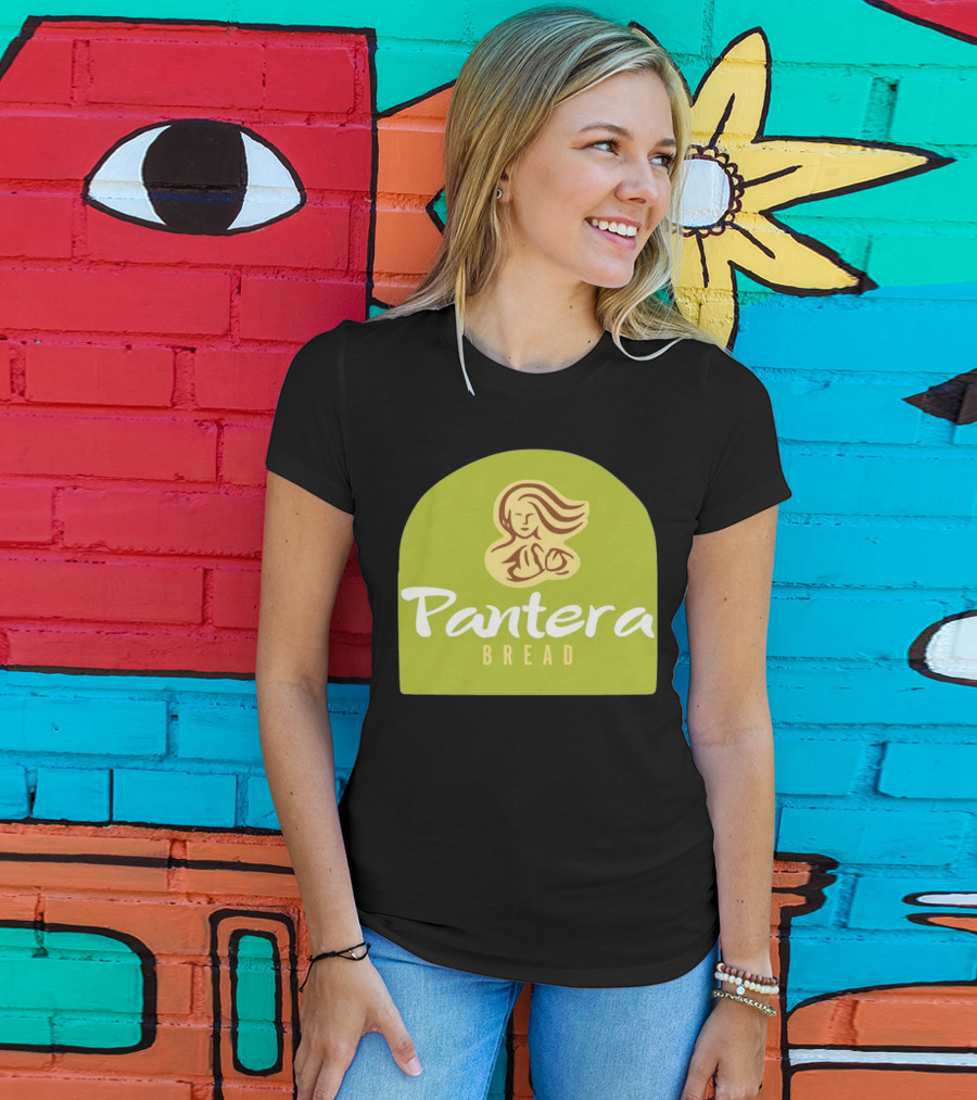 Pantera Bread Parody Logo Icon Green Background T-Shirt