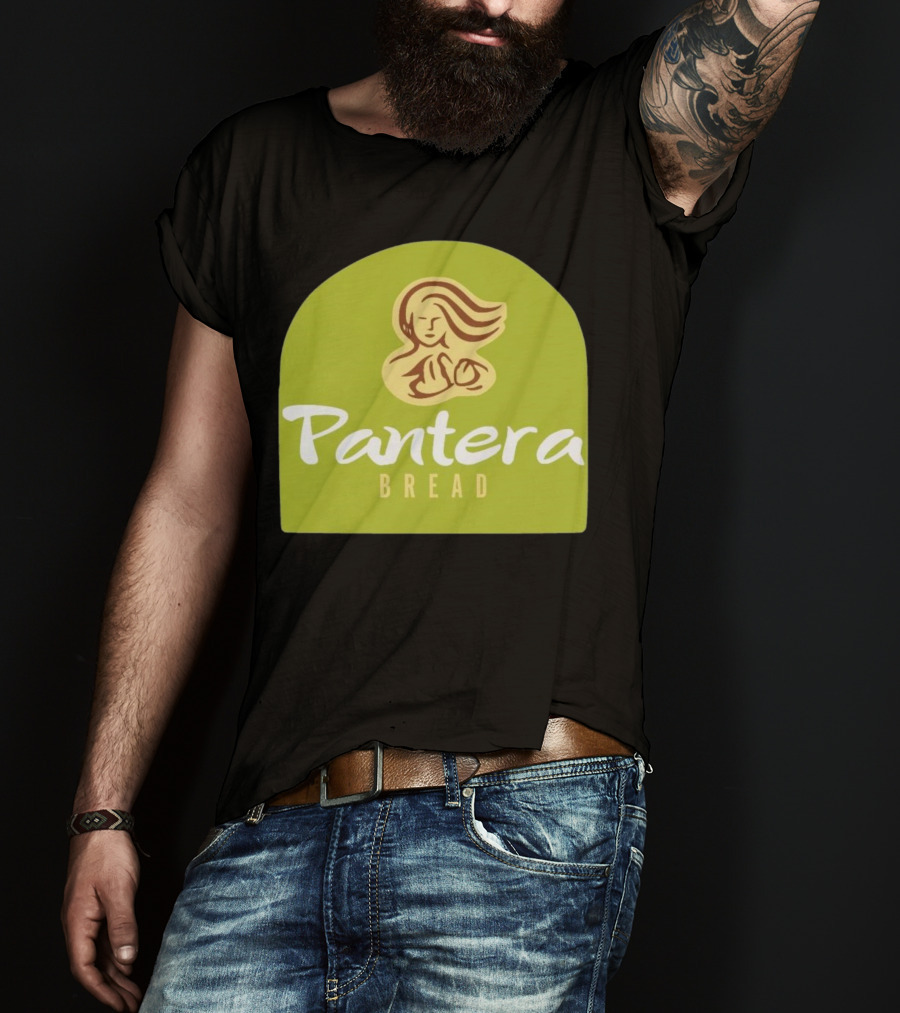 Pantera Bread Parody Logo Icon Green Background T-Shirt