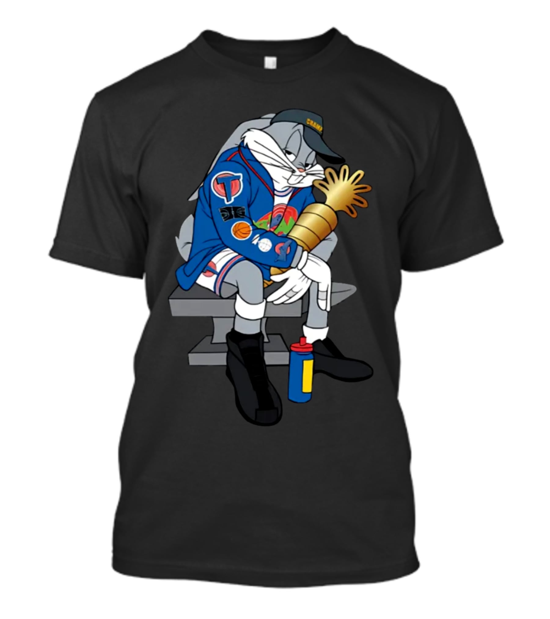 House Of Highlights Shop Bugs World Champ NBA Cartoon Boombox Trophy T-Shirt