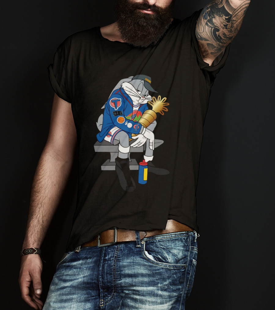 House Of Highlights Shop Bugs World Champ NBA Cartoon Boombox Trophy T-Shirt