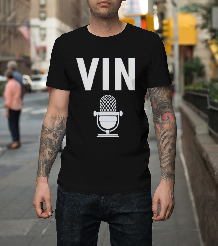 Vin Scully Microphone Dodgers Schedule Vintage T-Shirt