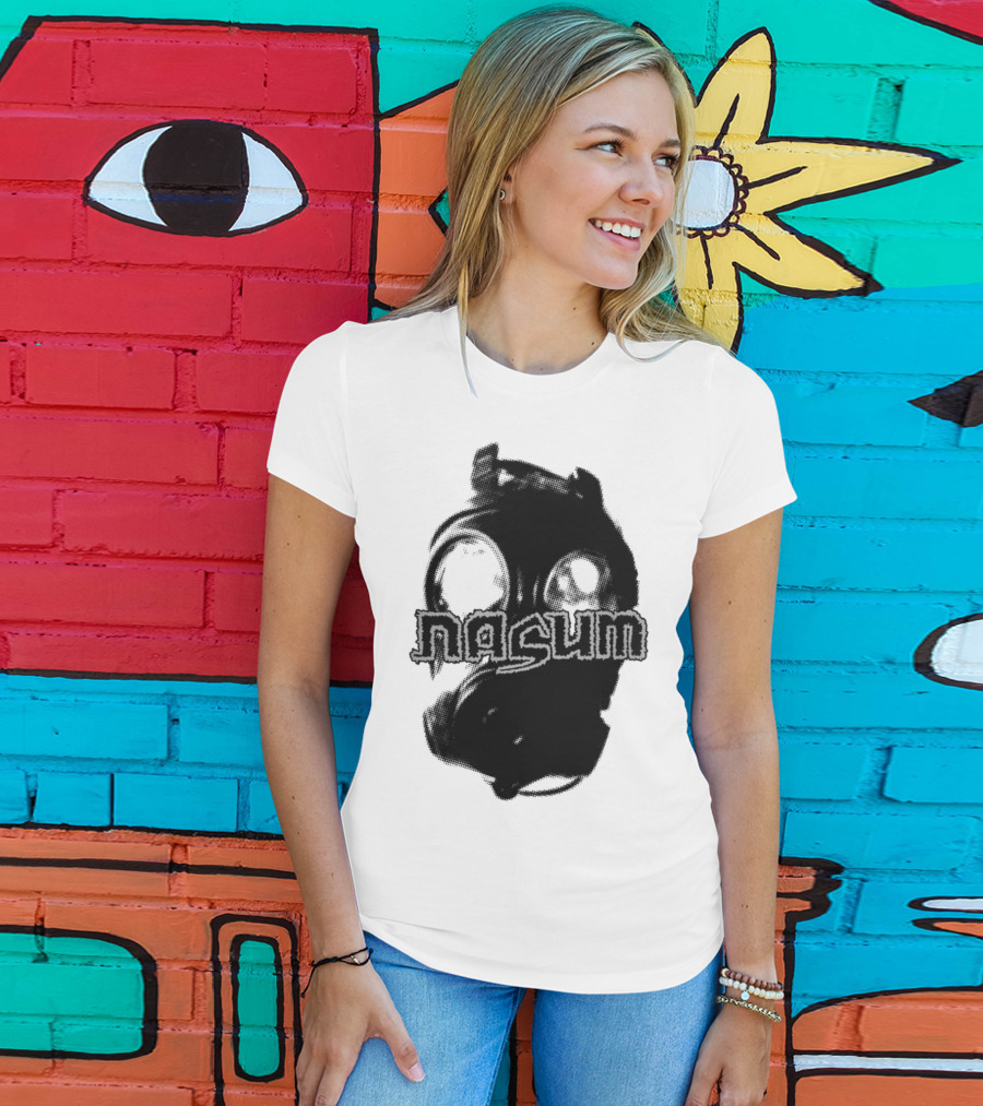 Nasum Gasmask Logo Dark Aesthetic T-Shirt