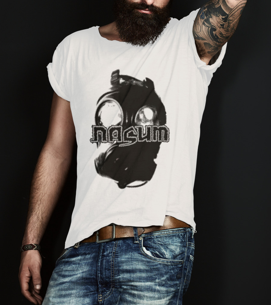 Nasum Gasmask Logo Dark Aesthetic T-Shirt