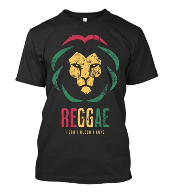 Reggae Lion 1 God 1 Blood 1 Love T-Shirt