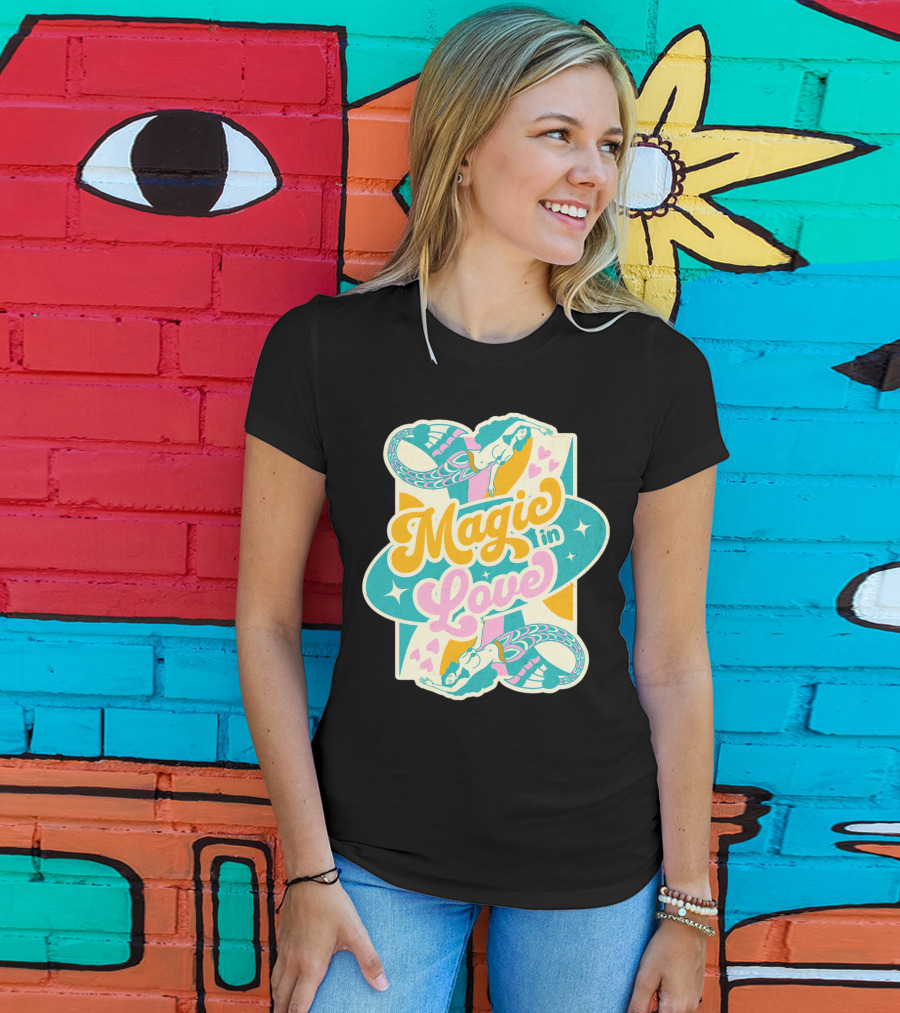 Magic In Love Mermaid Retro Vibe T-Shirt
