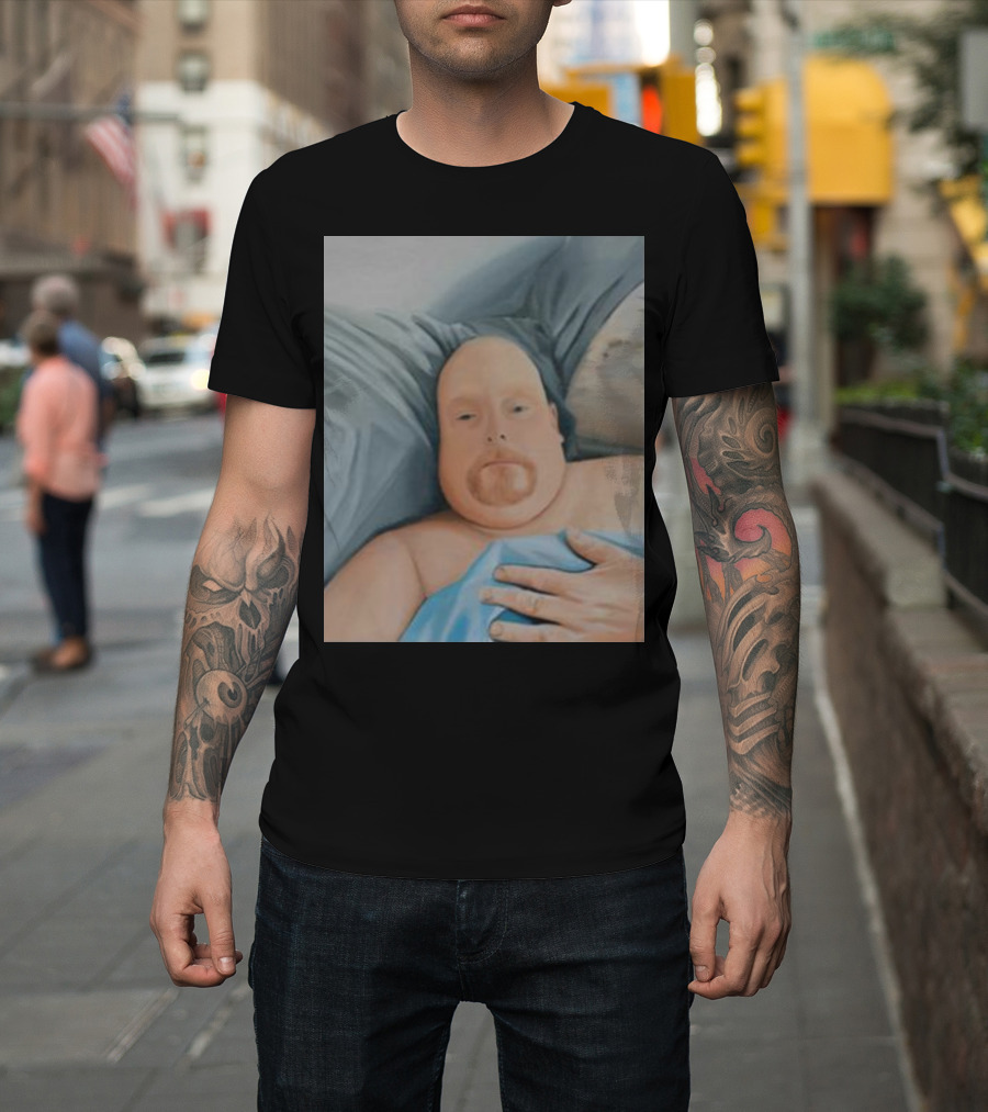 Frank The Tank Lying in Bed T-Shirt