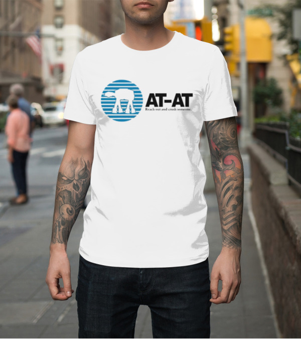 Shirt: AT-AT Reach Out And Crush Someone Retro Circle Motif T-Shirt AT-AT Reach Out And Crush Someone Retro Circle Motif T-Shirt