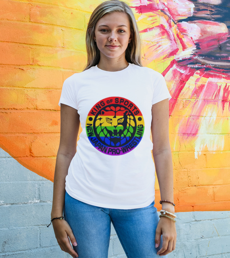 King Of Sports New Japan Pro-Wrestling Rainbow Lion T-Shirt