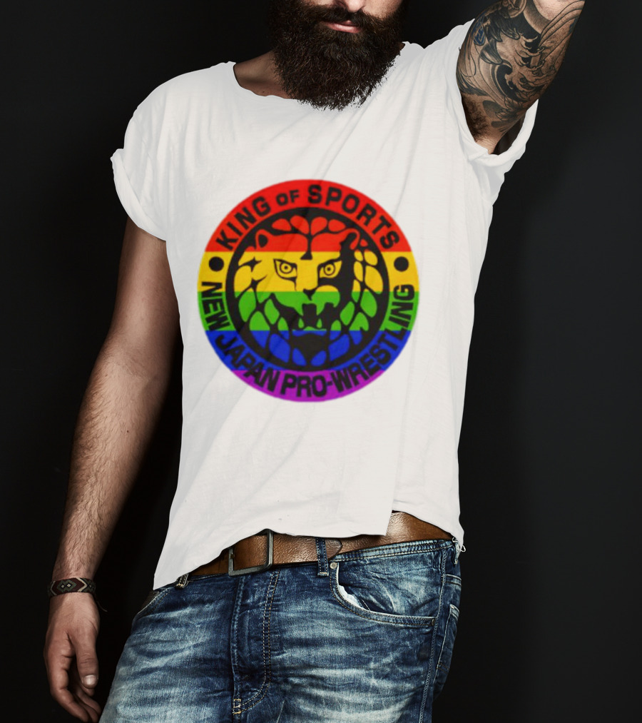 King Of Sports New Japan Pro-Wrestling Rainbow Lion T-Shirt