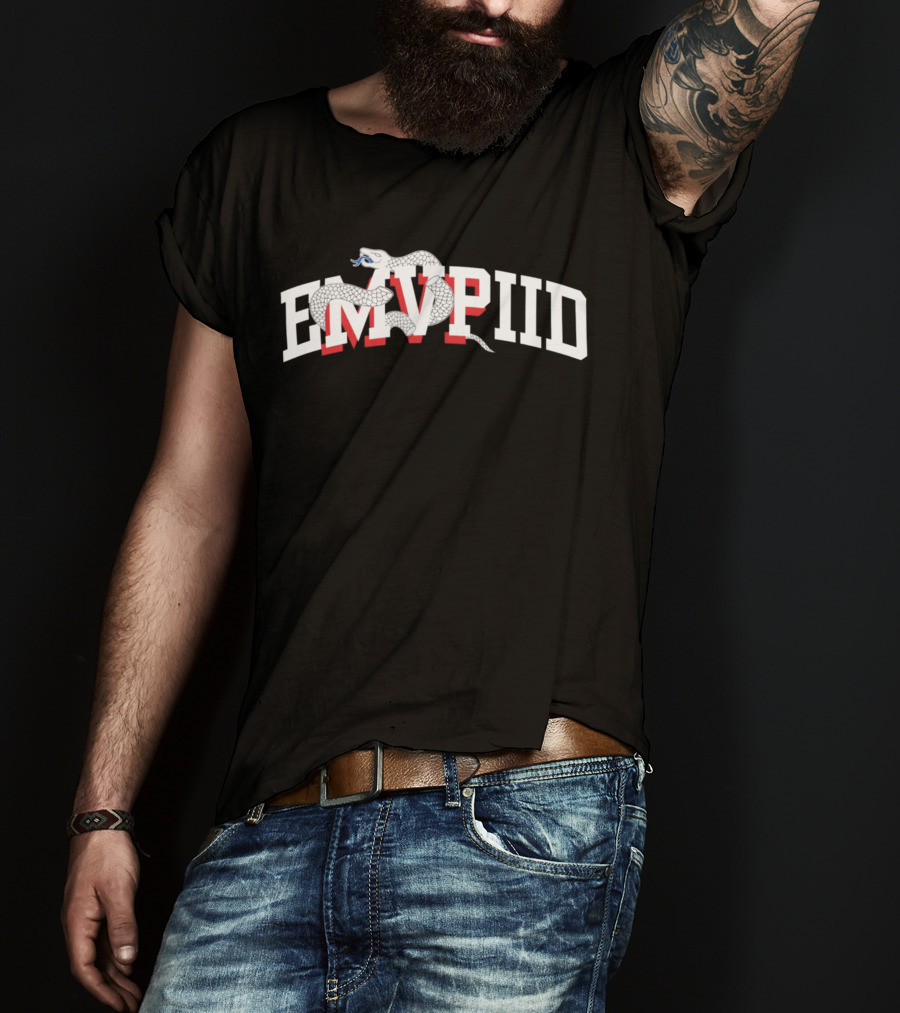 Philadelphia Joel Embiid Emvpiid Snake Typography T-Shirt