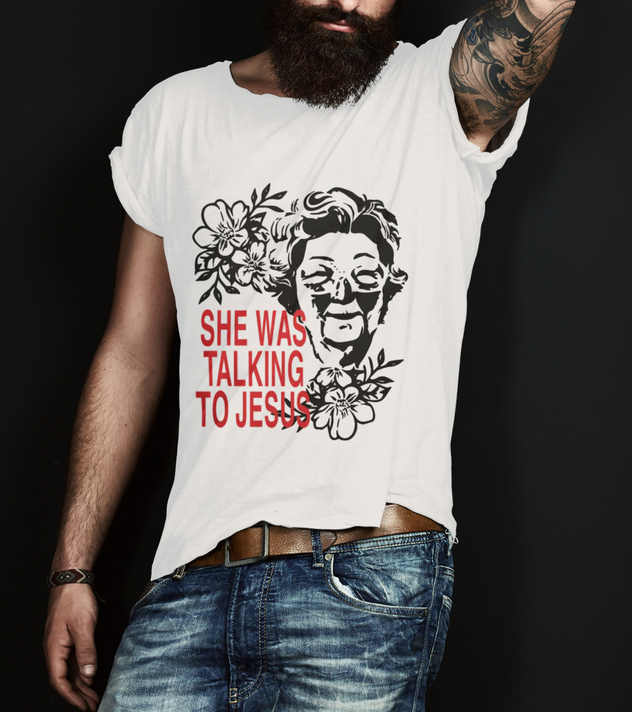 She Was Talking To Jesus Brandon Lake Merch T-Shirt
