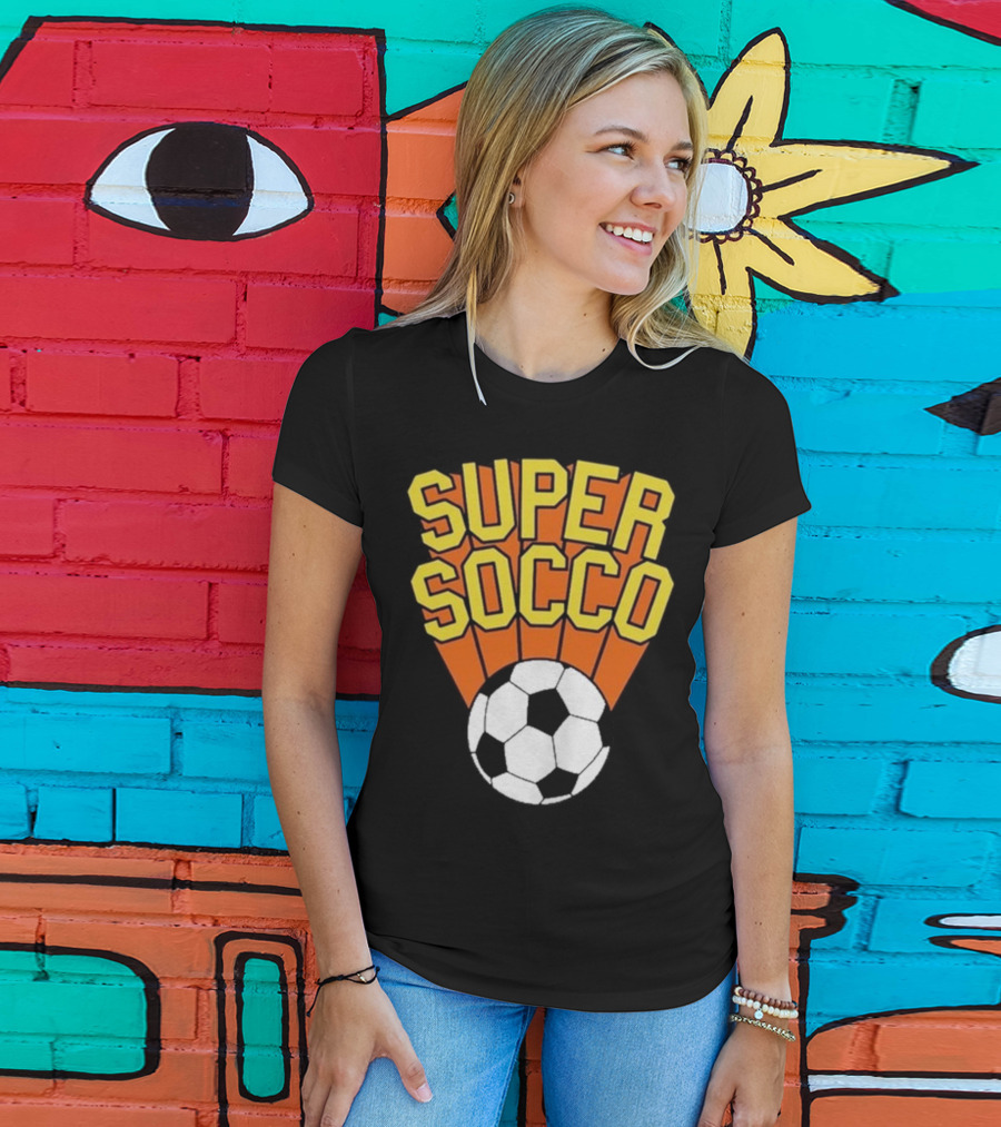 Super Socco Soccer Ball Burst T-Shirt