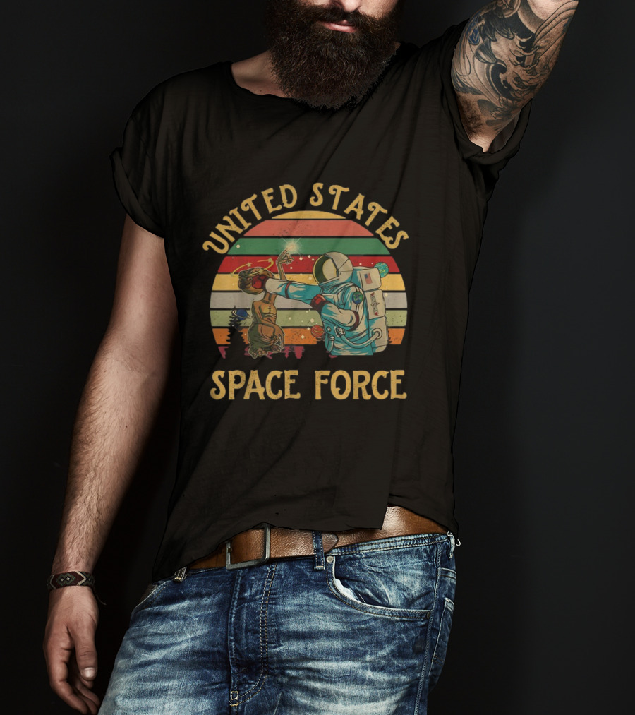 United States Space Force Alien Astronaut Encounter T-Shirt