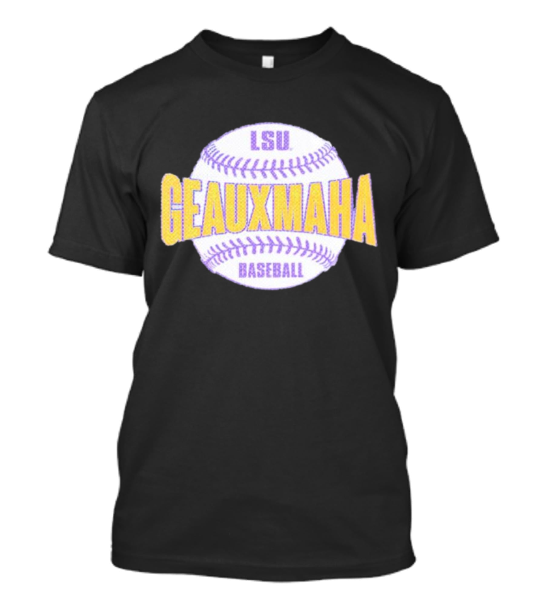 LSU Tigers GEAUXMAHA Baseball T-Shirt