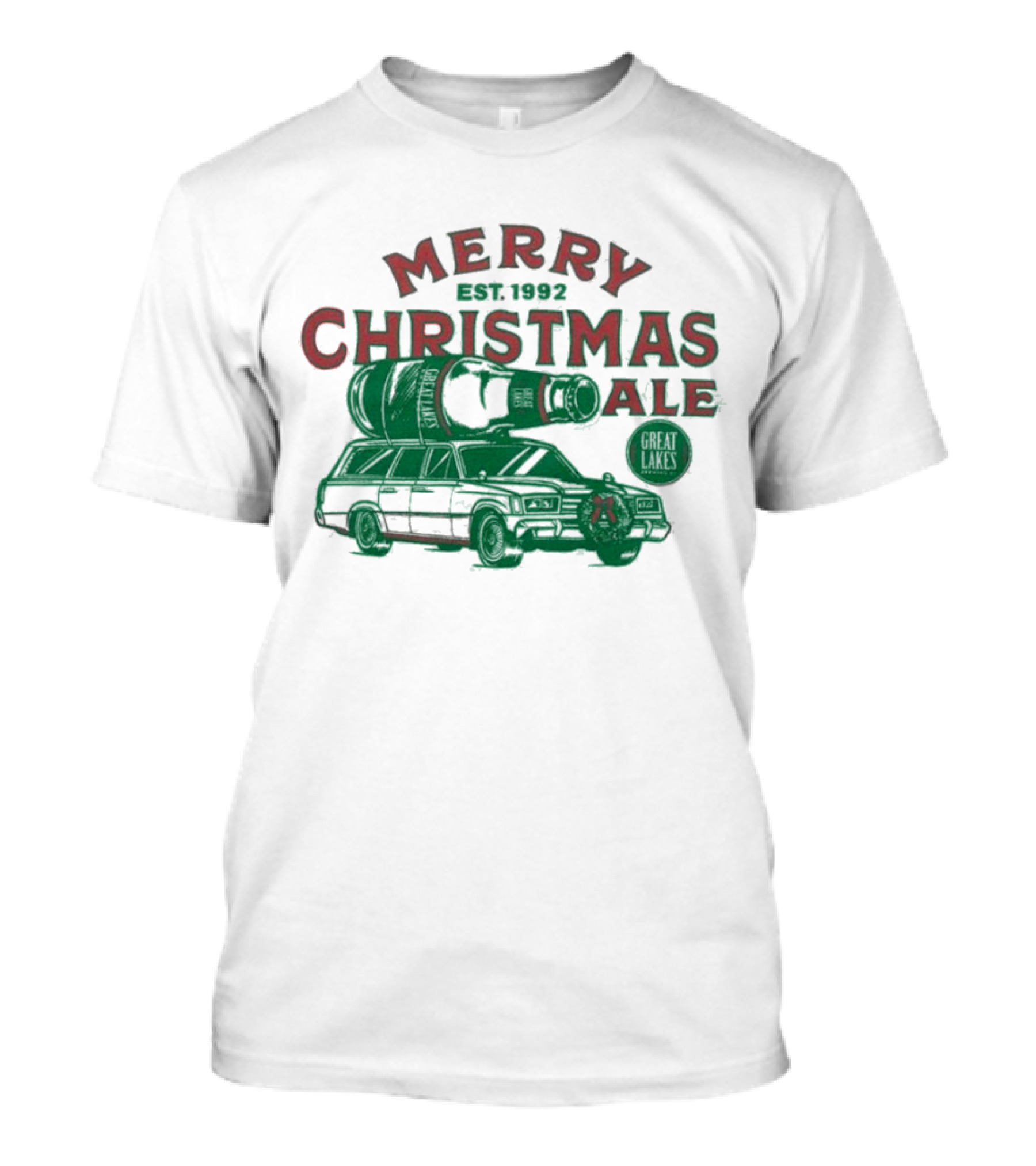 Merry Christmas Ale Great Lakes Brewing Co. Est. 1992 Car T-Shirt