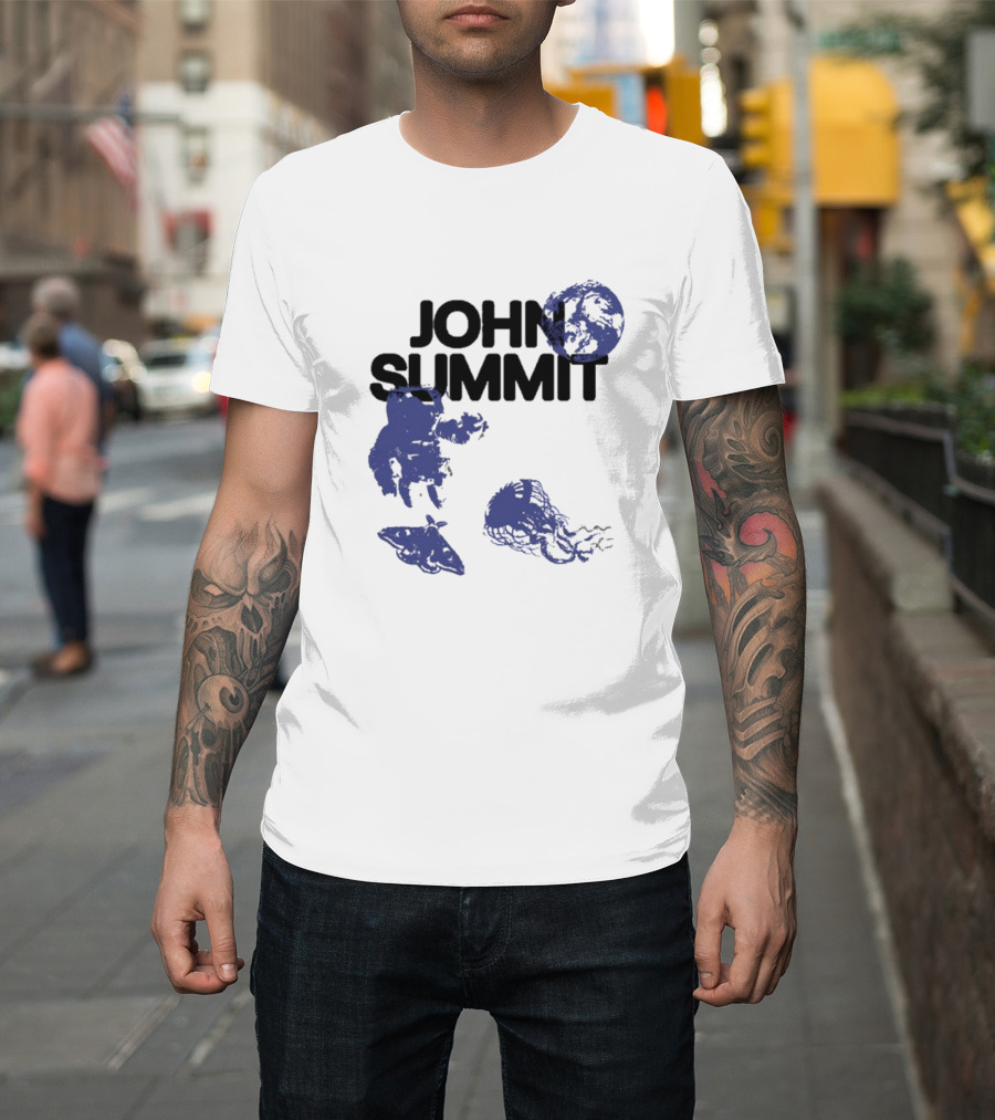 JOHN SUMMIT Astronaut Jellyfish Moon Blue Exploration T-Shirt
