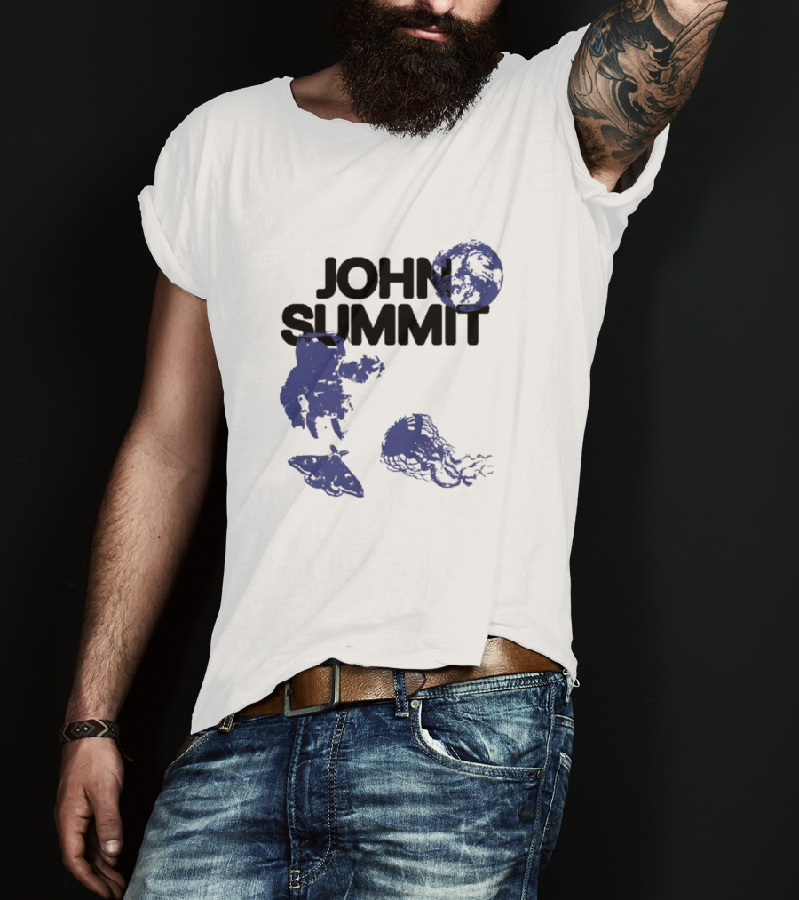 JOHN SUMMIT Astronaut Jellyfish Moon Blue Exploration T-Shirt