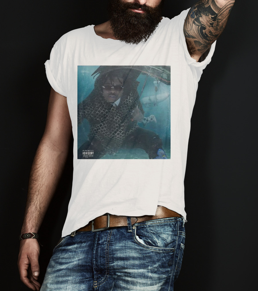 Parental Advisory Gunna Oceangate Album Cover Submarine Underwater T-Shirt