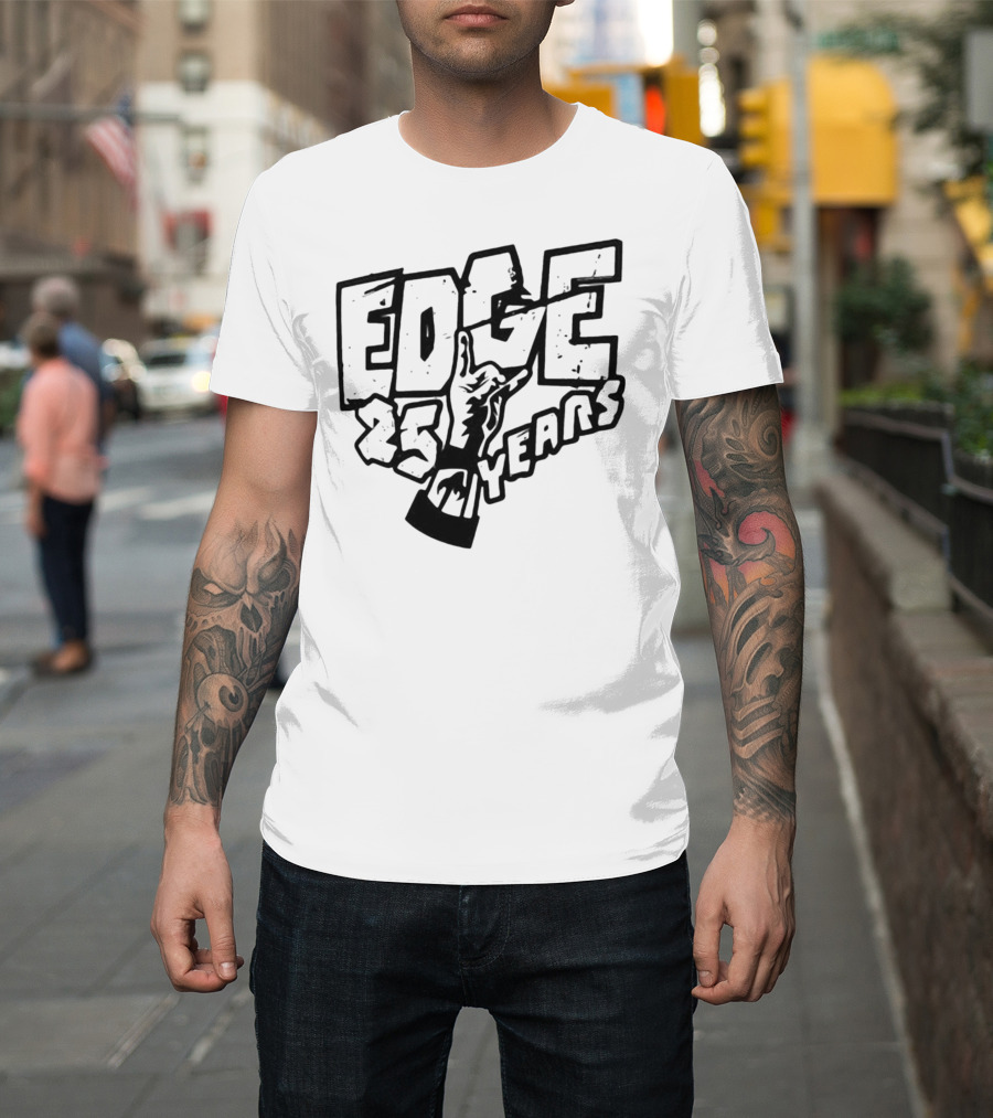Edge 25 Years Rock Hand Gesture T-Shirt
