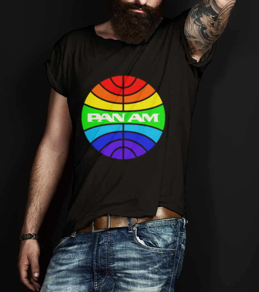 Pan Am Rainbow Circular Emblem T-Shirt