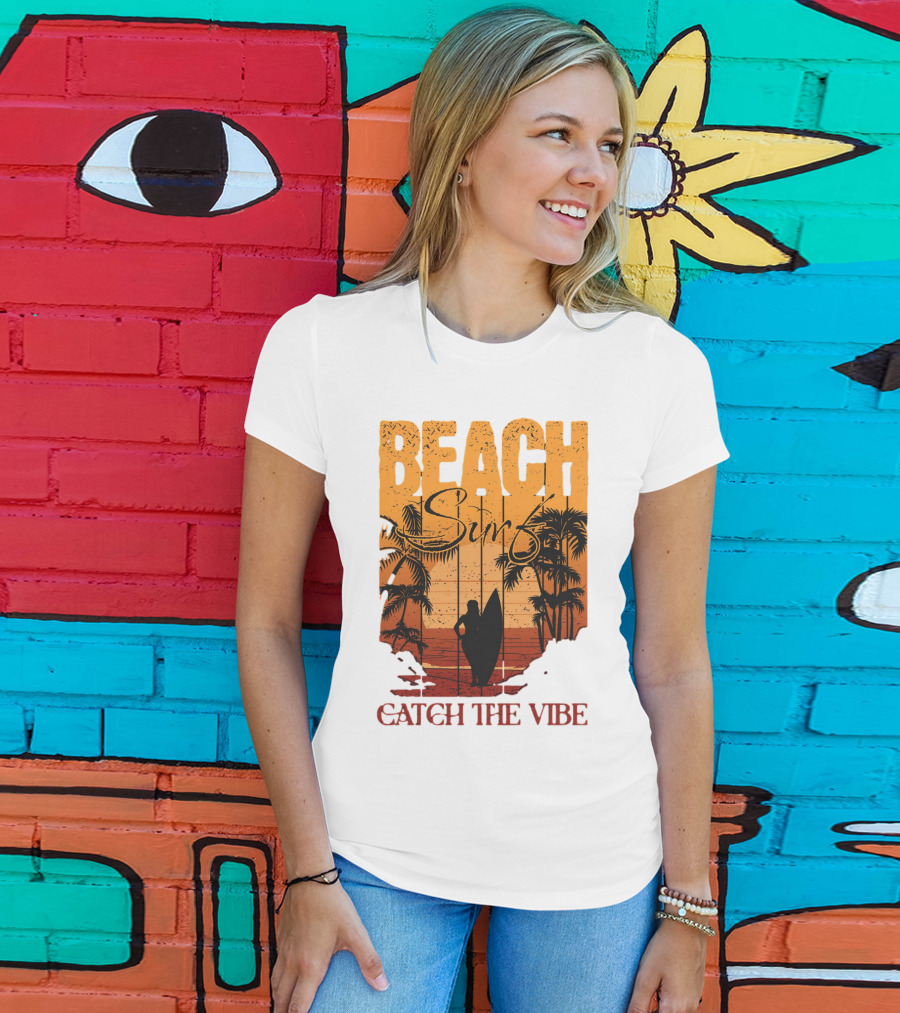 Beach Surf Catch The Vibe T-Shirt