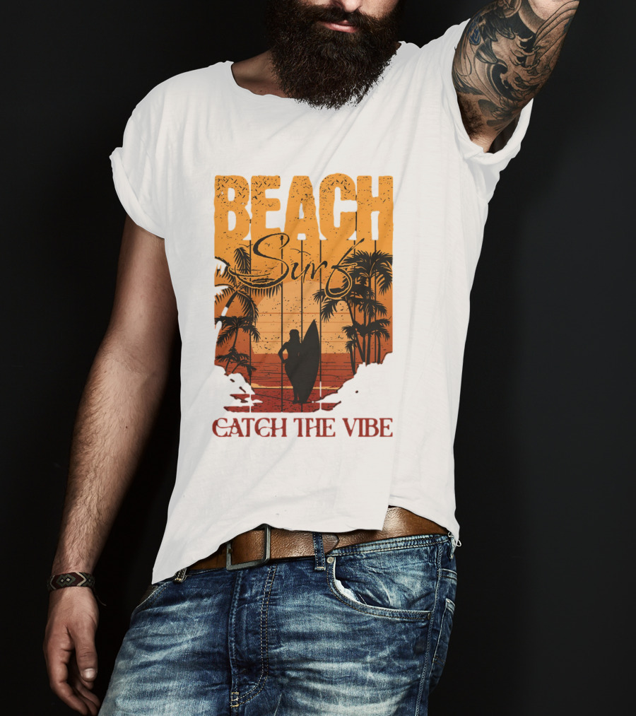 Beach Surf Catch The Vibe T-Shirt