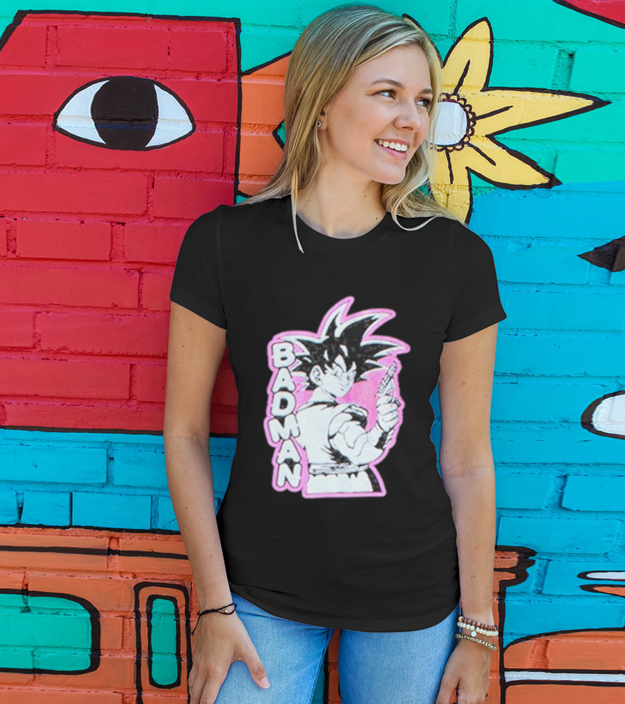 BADMAN Genki Popular Anime Character Vintage Manga T-Shirt